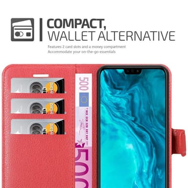 Honor 9X LITE Suojakuori Lompakkokotelo (Punainen)