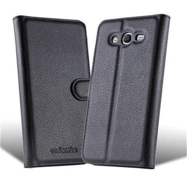 Samsung Galaxy GRAND Suojakuori Lompakkokotelo (Musta)