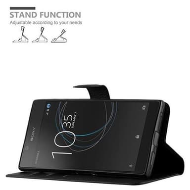 Sony Xperia L1 Suojakuori Lompakkokotelo (Musta)