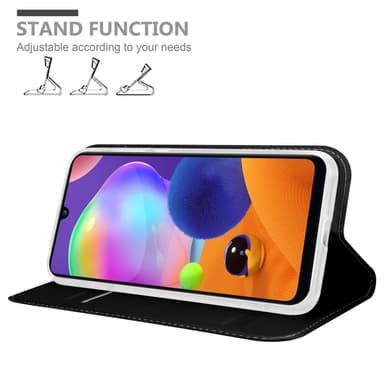 Samsung Galaxy A31 Suojakuori Lompakkokotelo (Musta)