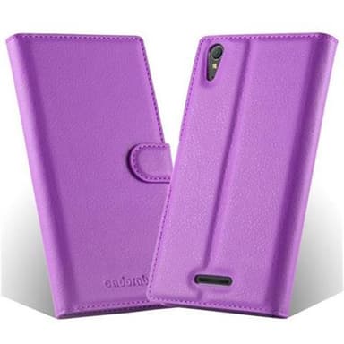 Sony Xperia T3 Suojakuori Lompakkokotelo (Violetti)