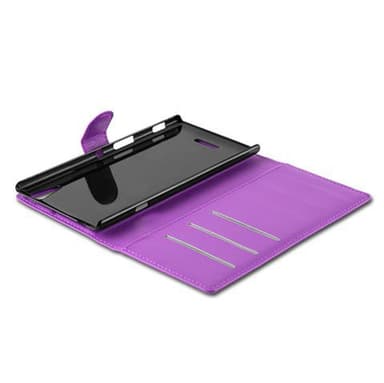 Sony Xperia T3 Suojakuori Lompakkokotelo (Violetti)