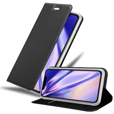 iPhone 11 PRO MAX Suojakuori Lompakkokotelo (Musta)