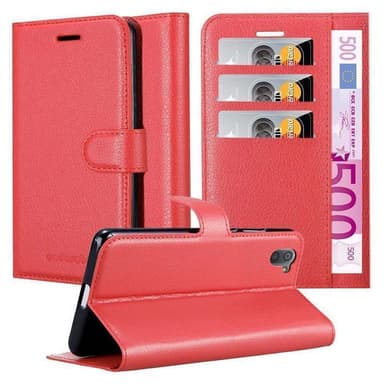 Sharp Aquos R3 Suojakuori Lompakkokotelo (Punainen)