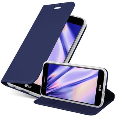 LG K10 2017 Suojakuori Lompakkokotelo (Sininen)