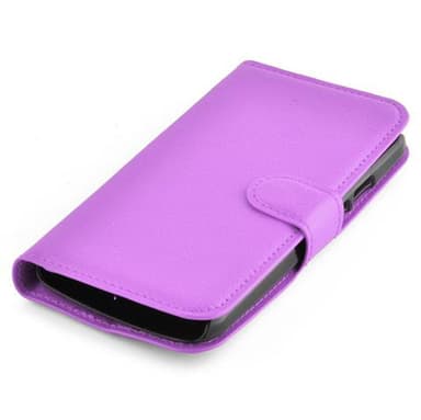 Motorola MOTO G2 Suojakuori Lompakkokotelo (Violetti)