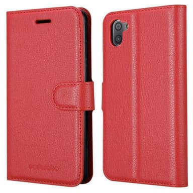 Sharp Aquos R3 Suojakuori Lompakkokotelo (Punainen)