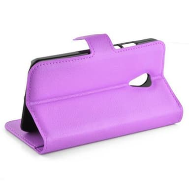 Motorola MOTO G2 Suojakuori Lompakkokotelo (Violetti)