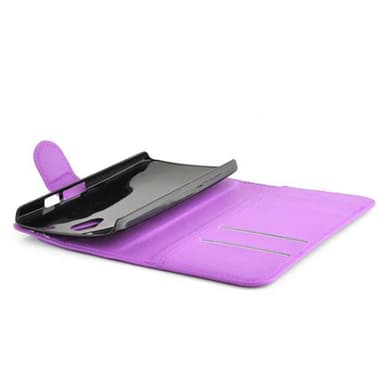 Motorola MOTO G2 Suojakuori Lompakkokotelo (Violetti)