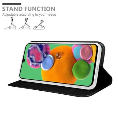 Samsung Galaxy A90 5G Suojakuori Lompakkokotelo (Musta)