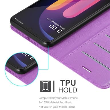 LG V60 ThinQ Suojakuori Lompakkokotelo (Violetti)