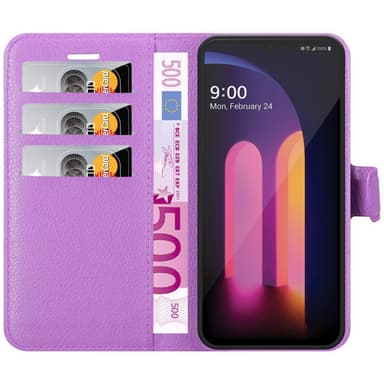 LG V60 ThinQ Suojakuori Lompakkokotelo (Violetti)