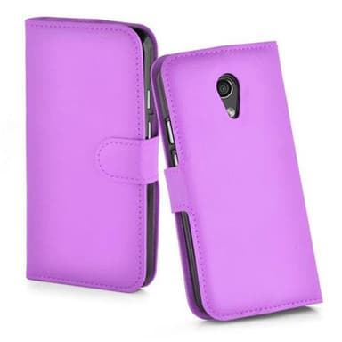 Motorola MOTO G2 Suojakuori Lompakkokotelo (Violetti)