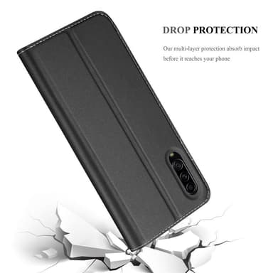 Samsung Galaxy A90 5G Suojakuori Lompakkokotelo (Musta)