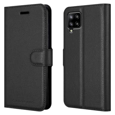 Samsung Galaxy A42 4G Suojakuori Lompakkokotelo (Musta)