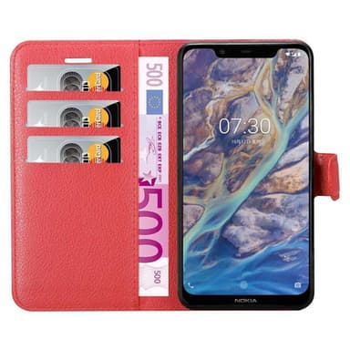 Nokia 7.1 PLUS / X7 Suojakuori Lompakkokotelo