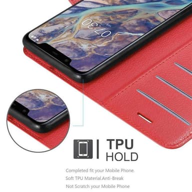 Nokia 7.1 PLUS / X7 Suojakuori Lompakkokotelo