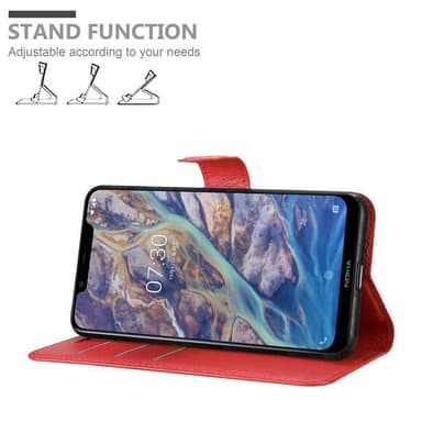 Nokia 7.1 PLUS / X7 Suojakuori Lompakkokotelo