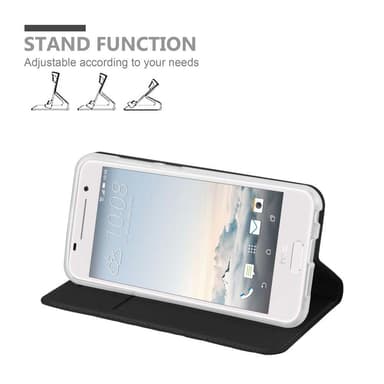 HTC ONE A9 Suojakuori Lompakkokotelo (Musta)