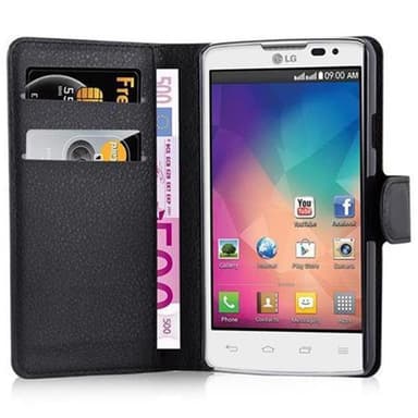 LG L60 Suojakuori Lompakkokotelo (Musta)