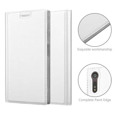 Sony Xperia XZ / XZs Suojakuori Lompakkokotelo (Hopea)