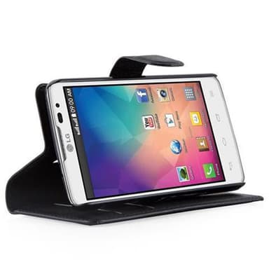 LG L60 Suojakuori Lompakkokotelo (Musta)