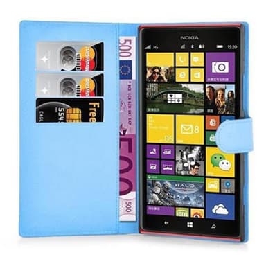 Nokia Lumia 1520 Suojakuori Lompakkokotelo (Sininen)