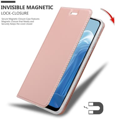 Realme 7 5G Suojakuori Lompakkokotelo (Vaaleanpunainen)