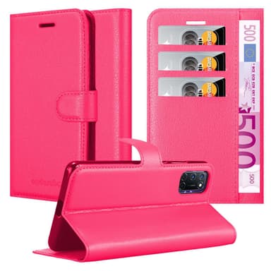 Oppo A72 Suojakuori Lompakkokotelo (Vaaleanpunainen)