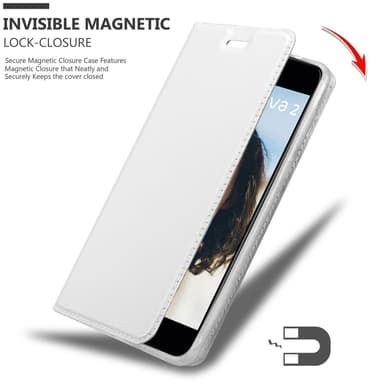 Huawei NOVA 2 Suojakuori Lompakkokotelo (Hopea)