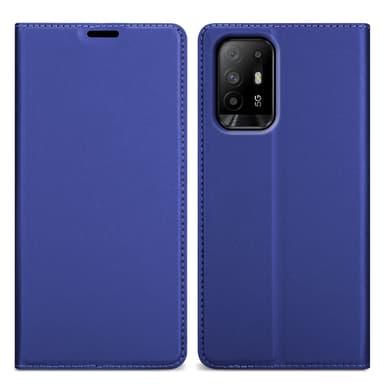 Oppo A94 5G Suojakuori Lompakkokotelo (Sininen)
