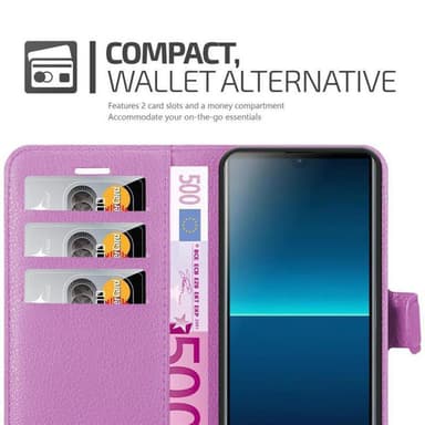 Sony Xperia L4 Suojakuori Lompakkokotelo (Violetti)