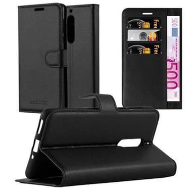 Nokia 5 2017 Suojakuori Lompakkokotelo (Musta)