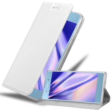 Sony Xperia XA1 PLUS Suojakuori Lompakkokotelo (Hopea)