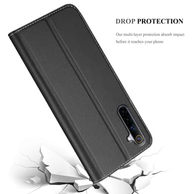 Realme 6 4G / 6s Suojakuori Lompakkokotelo (Musta)