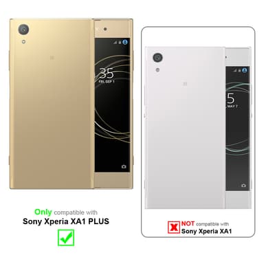 Sony Xperia XA1 PLUS Suojakuori Lompakkokotelo (Musta)