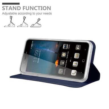 ZTE Blade A612 Suojakuori Lompakkokotelo (Sininen)