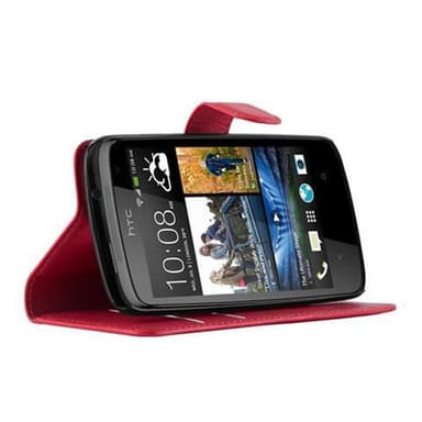 HTC Desire 500 Suojakuori Lompakkokotelo (Punainen)