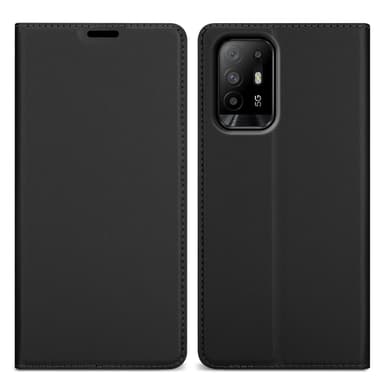 Oppo A94 5G Suojakuori Lompakkokotelo (Musta)