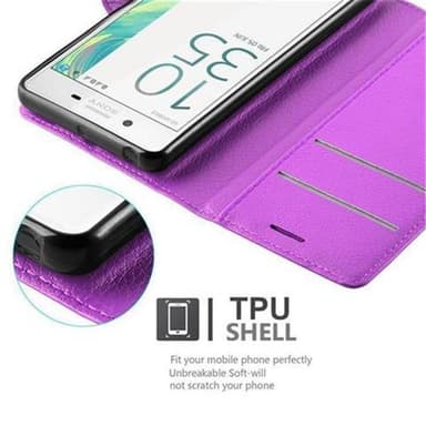 Sony Xperia X Suojakuori Lompakkokotelo (Violetti)