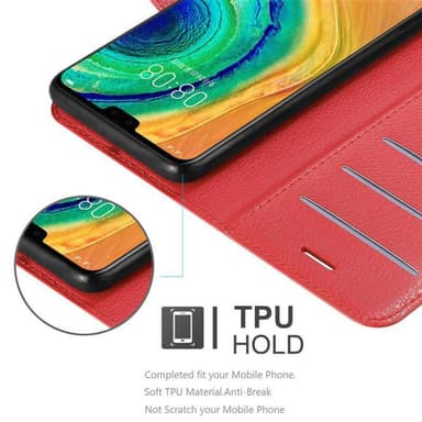 Huawei MATE 30 Suojakuori Lompakkokotelo (Punainen)
