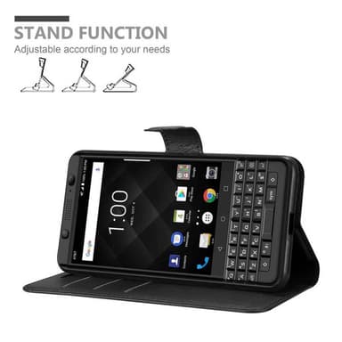 Blackberry KEYONE Suojakuori Lompakkokotelo (Musta)