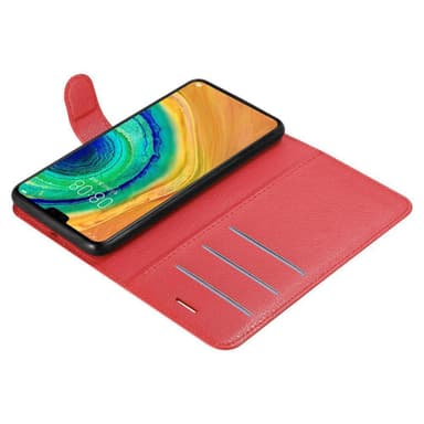 Huawei MATE 30 Suojakuori Lompakkokotelo (Punainen)
