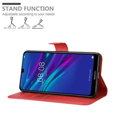 Huawei Y6 2019 Suojakuori Lompakkokotelo (Punainen)