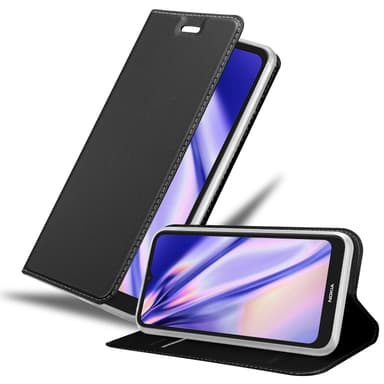 Nokia C21 Suojakuori Lompakkokotelo (Musta)