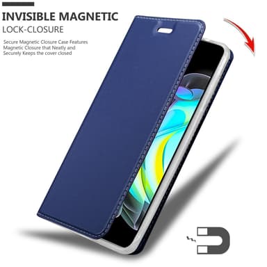 Motorola EDGE 20 Suojakuori Lompakkokotelo (Sininen)