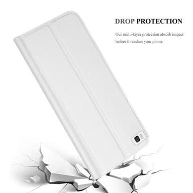 Huawei P8 Suojakuori Lompakkokotelo (Hopea)