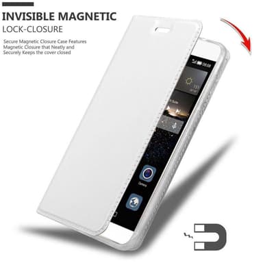 Huawei P8 Suojakuori Lompakkokotelo (Hopea)