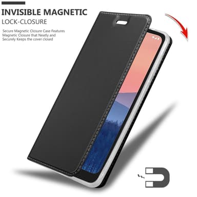 Nokia C21 Suojakuori Lompakkokotelo (Musta)
