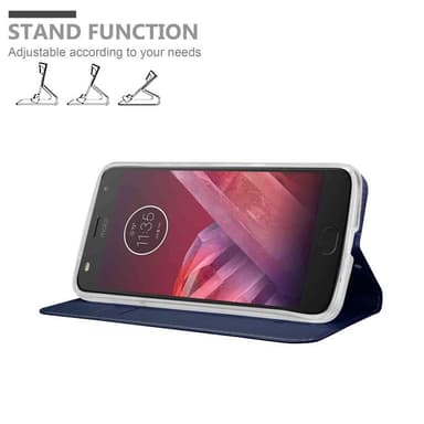 Motorola MOTO Z2 Suojakuori Lompakkokotelo (Sininen)